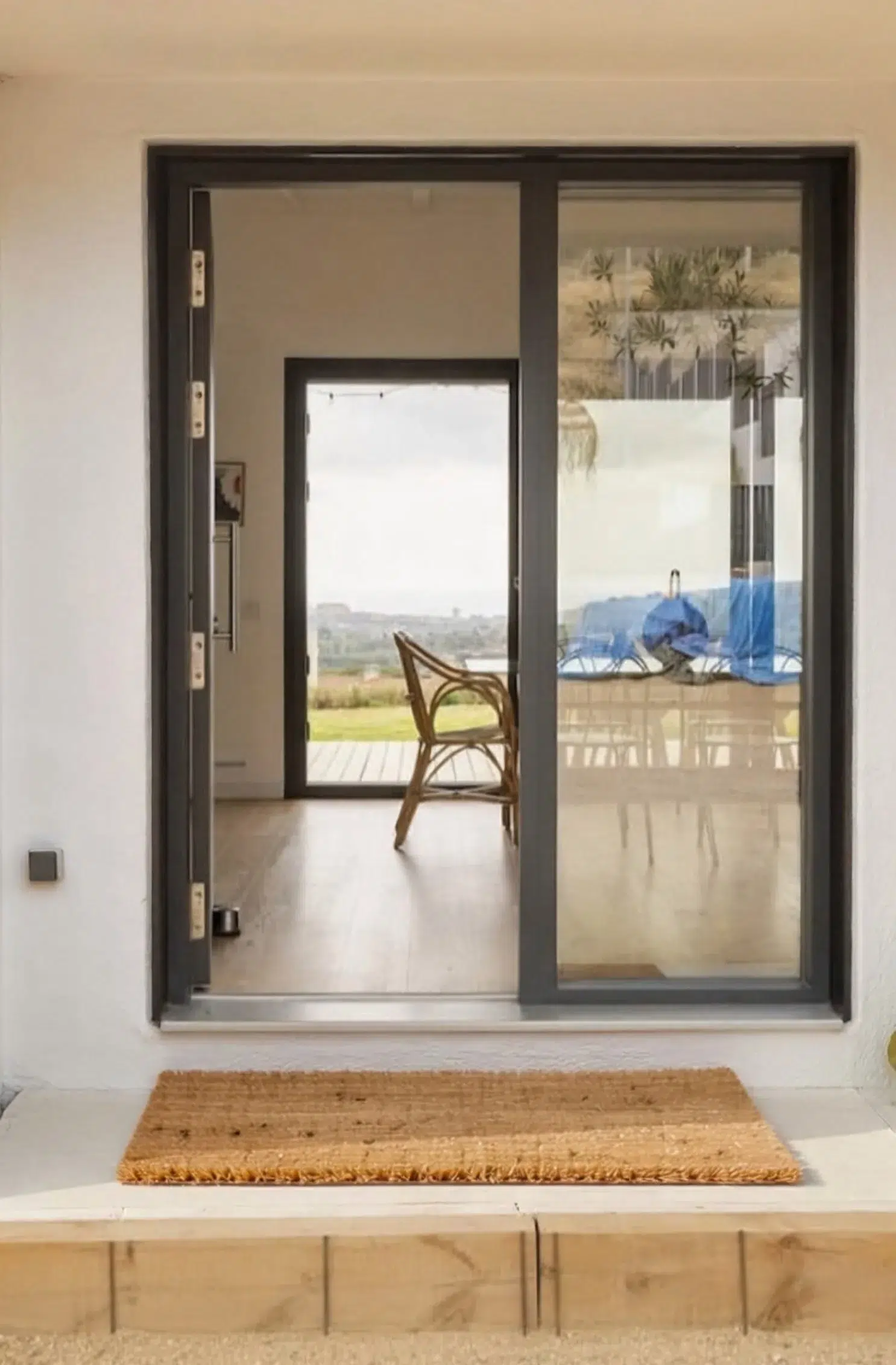 Puerta K·LINE con apertura a distancia