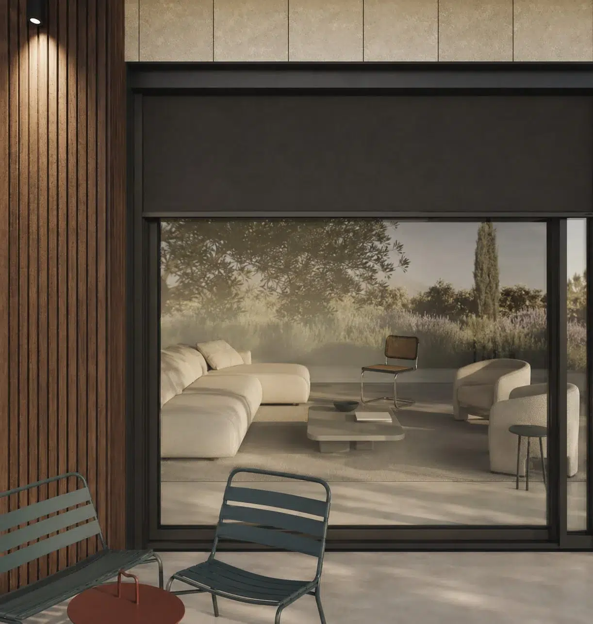 Detalle de estor exterior ScreenBlock K·LINE